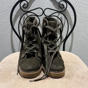 Merona Dark Brown Lace-Up Boots